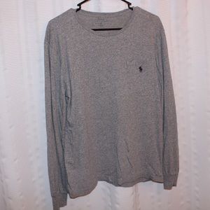 Gray Polo Ralph Lauren Long Sleeve T-shirt